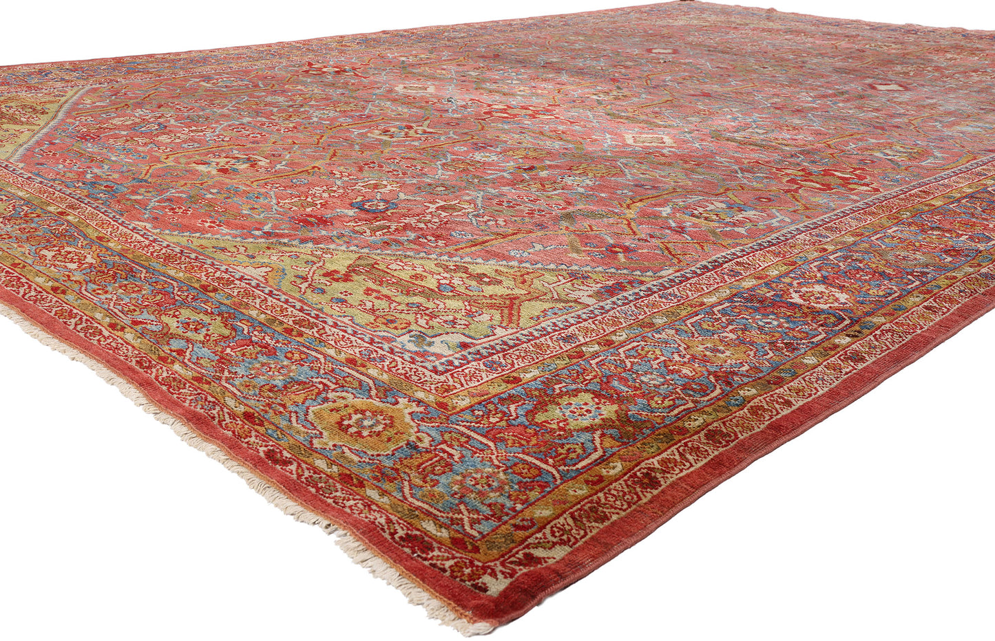 10 x 14 - Red Antique Persian Mahal Rug - 79586