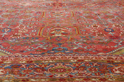 10 x 14 - Red Antique Persian Mahal Rug - 79586