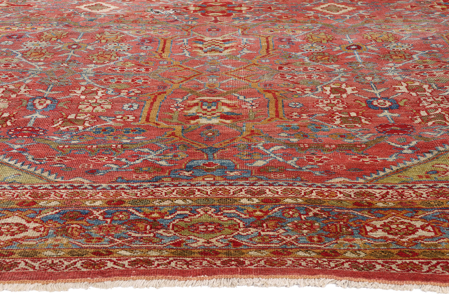 10 x 14 - Red Antique Persian Mahal Rug - 79586