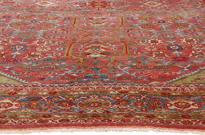 10 x 14 - Red Antique Persian Mahal Rug - 79586
