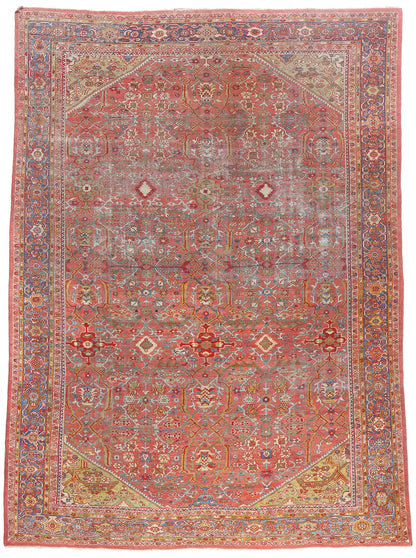 10 x 14 - Red Antique Persian Mahal Rug - 79586