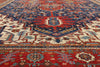 12 x 18 - Navy Blue Antique Persian Serapi Rug - 79590