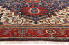12 x 18 - Navy Blue Antique Persian Serapi Rug - 79590