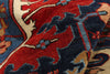 12 x 18 - Navy Blue Antique Persian Serapi Rug - 79590