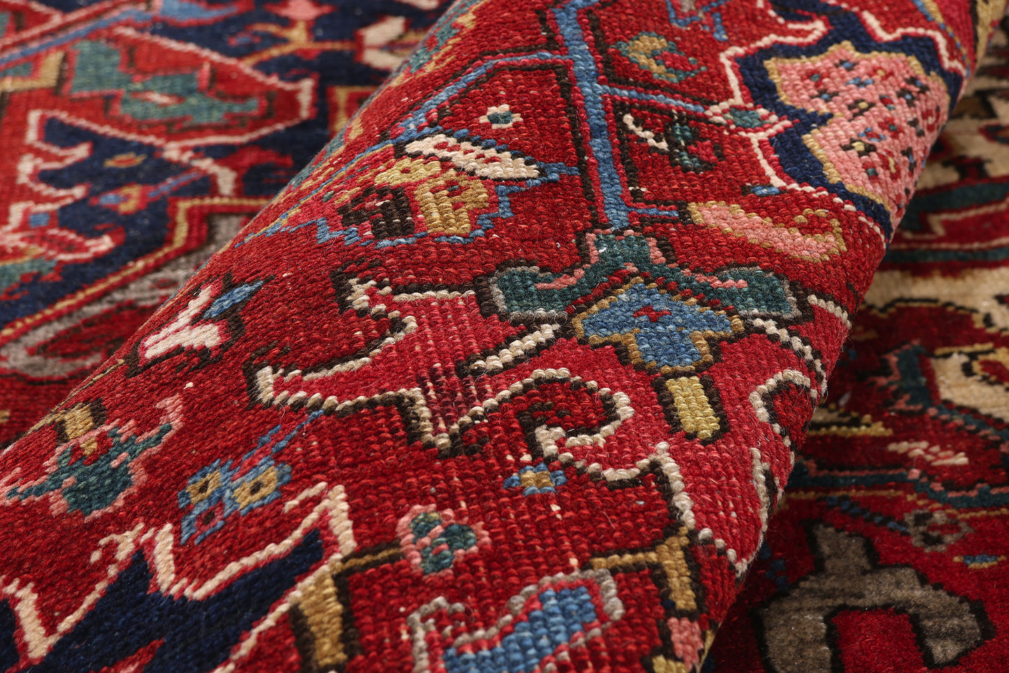 12 x 14 - Red Antique Persian Heriz Rug - 79592