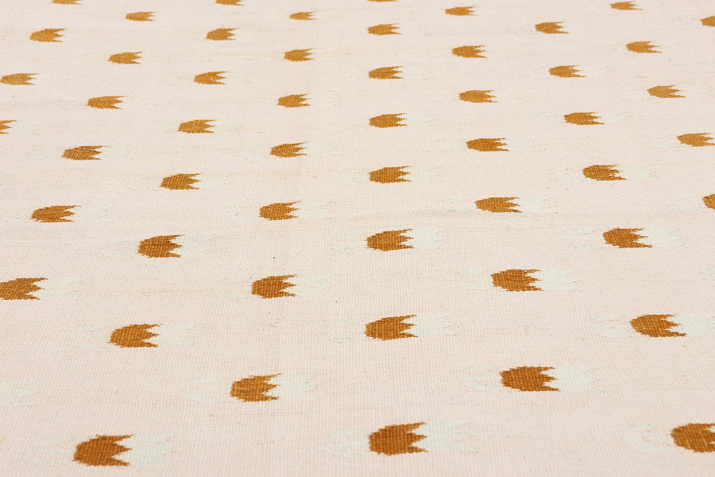 6 x 9 - Beige Vintage Dhurrie Rug - 79594