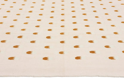 6 x 9 - Beige Vintage Dhurrie Rug - 79594