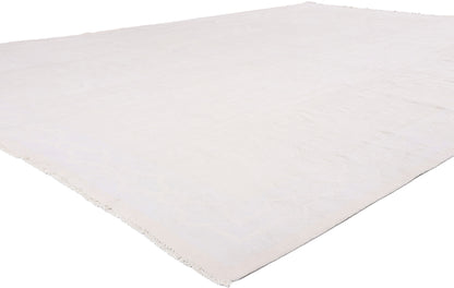 8 x 12 - White Vintage Dhurrie Rug - 79597