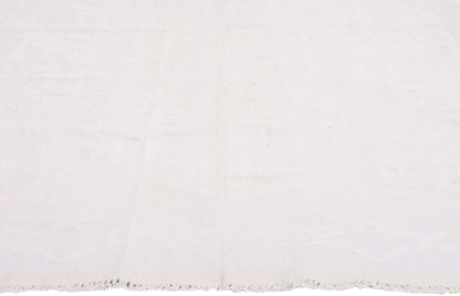 8 x 12 - White Vintage Dhurrie Rug - 79597