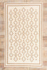 5 x 8 - Ivory Vintage Dhurrie Rug - 79598