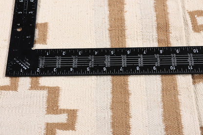 5 x 8 - Ivory Vintage Dhurrie Rug - 79598
