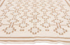 5 x 8 - Ivory Vintage Dhurrie Rug - 79598
