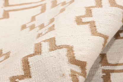5 x 8 - Ivory Vintage Dhurrie Rug - 79598