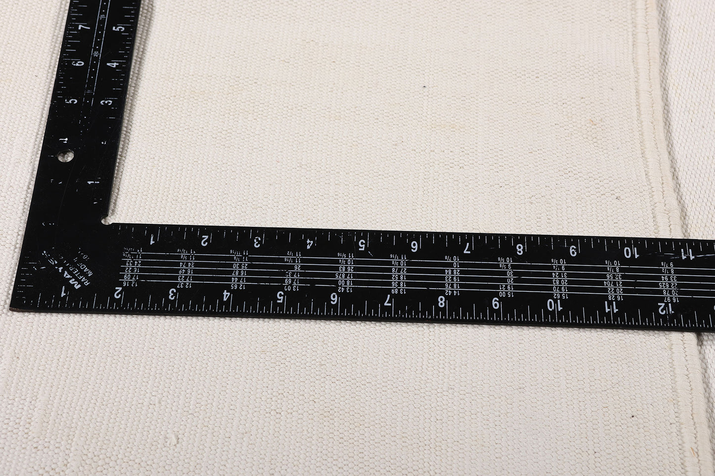 8 x 11 - White Vintage Dhurrie Rug - 79599