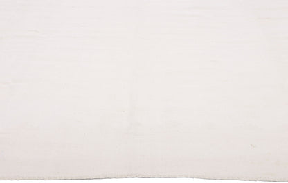 8 x 11 - White Vintage Dhurrie Rug - 79599