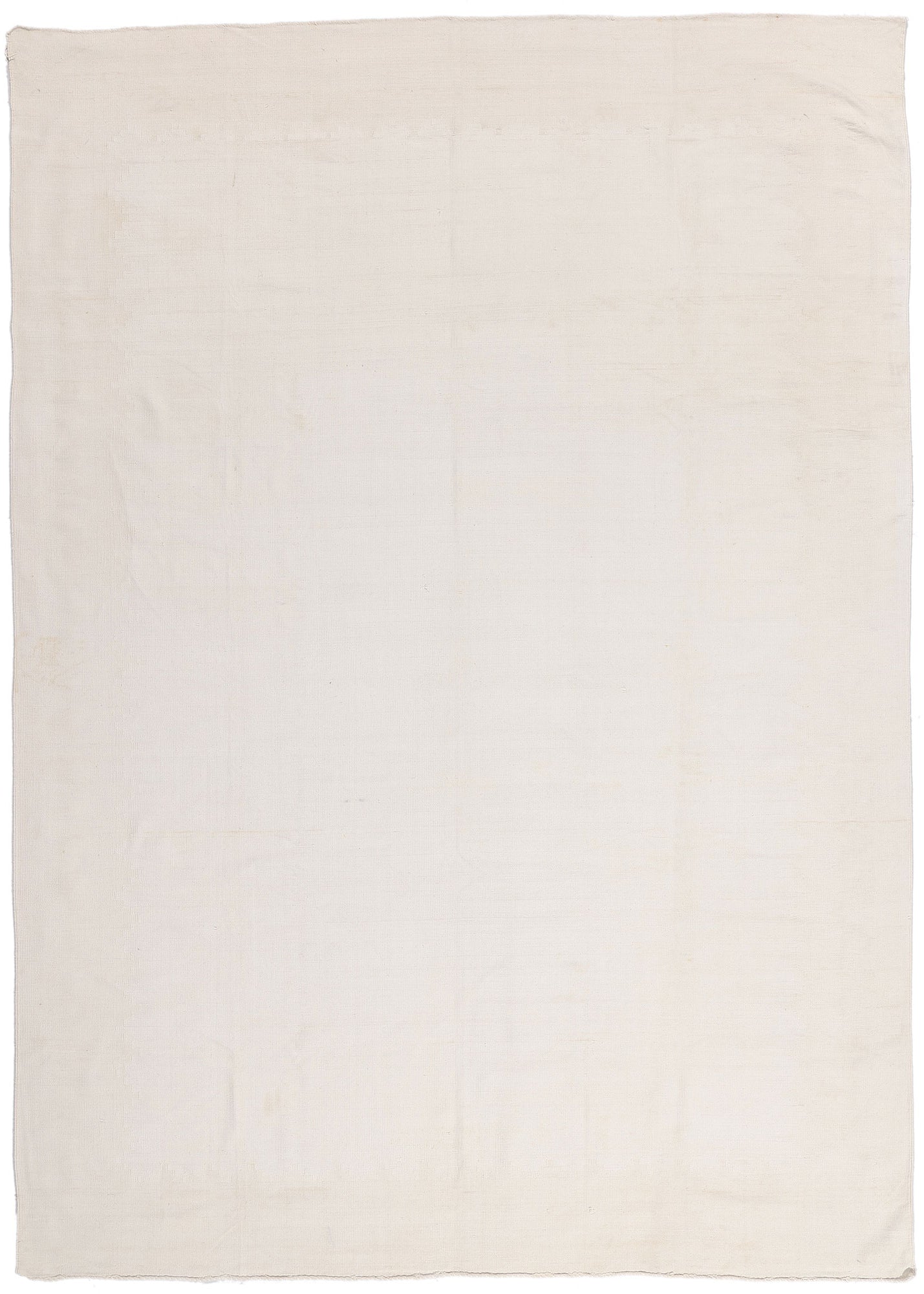 8 x 11 - White Vintage Dhurrie Rug - 79599