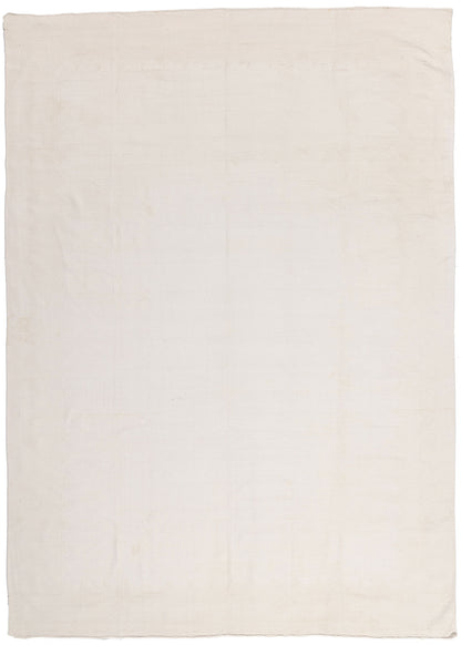 8 x 11 - White Vintage Dhurrie Rug - 79599