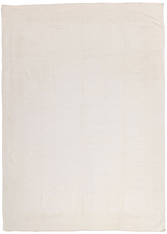 8 x 11 - White Vintage Dhurrie Rug - 79599