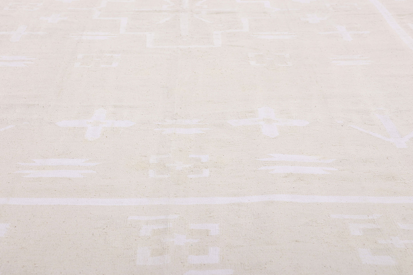 6 x 9 - Beige Vintage Dhurrie Rug - 79600