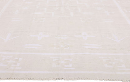 6 x 9 - Beige Vintage Dhurrie Rug - 79600