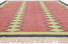 10 x 13 - Red Vintage Dhurrie Rug - 79608