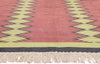 10 x 13 - Red Vintage Dhurrie Rug - 79608