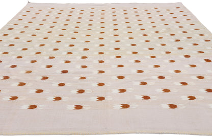 5 x 9 - Beige Vintage Dhurrie Rug - 79611