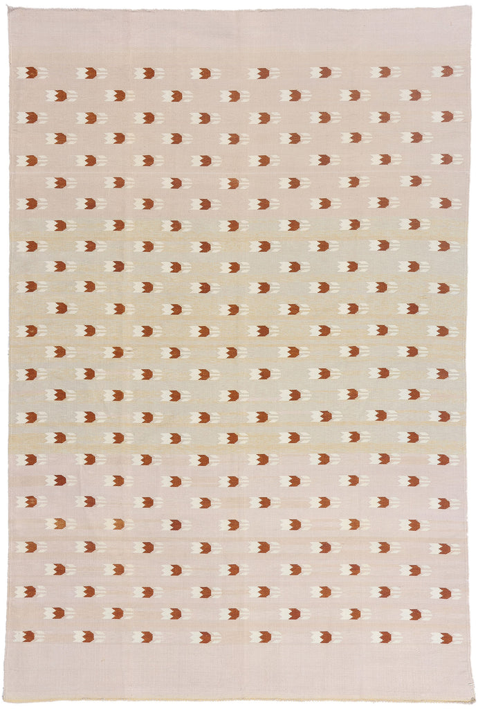 5 x 9 - Beige Vintage Dhurrie Rug - 79611