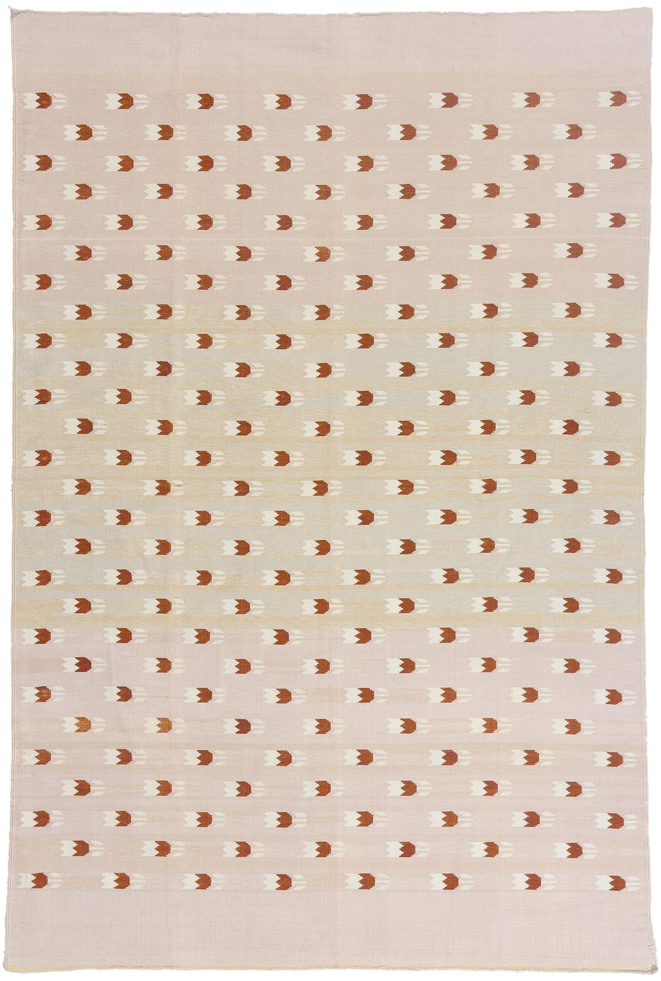 5 x 9 - Beige Vintage Dhurrie Rug - 79611
