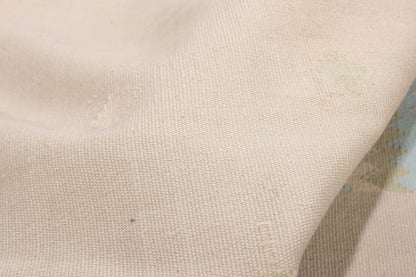 6 x 9 - Beige Vintage Dhurrie Rug - 79612