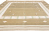 7 x 10 - Tan Vintage Dhurrie Rug - 79613