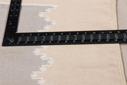 8 x 14 - Gray Vintage Dhurrie Rug - 79614