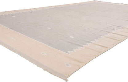 8 x 14 - Gray Vintage Dhurrie Rug - 79614