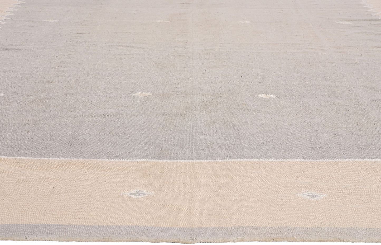 8 x 14 - Gray Vintage Dhurrie Rug - 79614