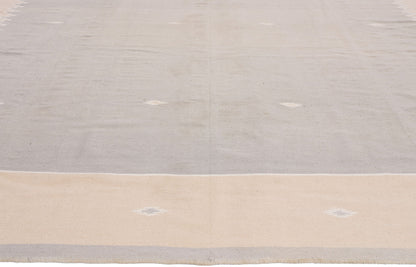 8 x 14 - Gray Vintage Dhurrie Rug - 79614