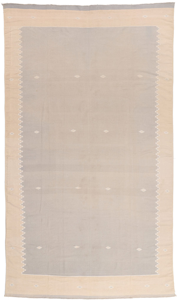 8 x 14 - Gray Vintage Dhurrie Rug - 79614