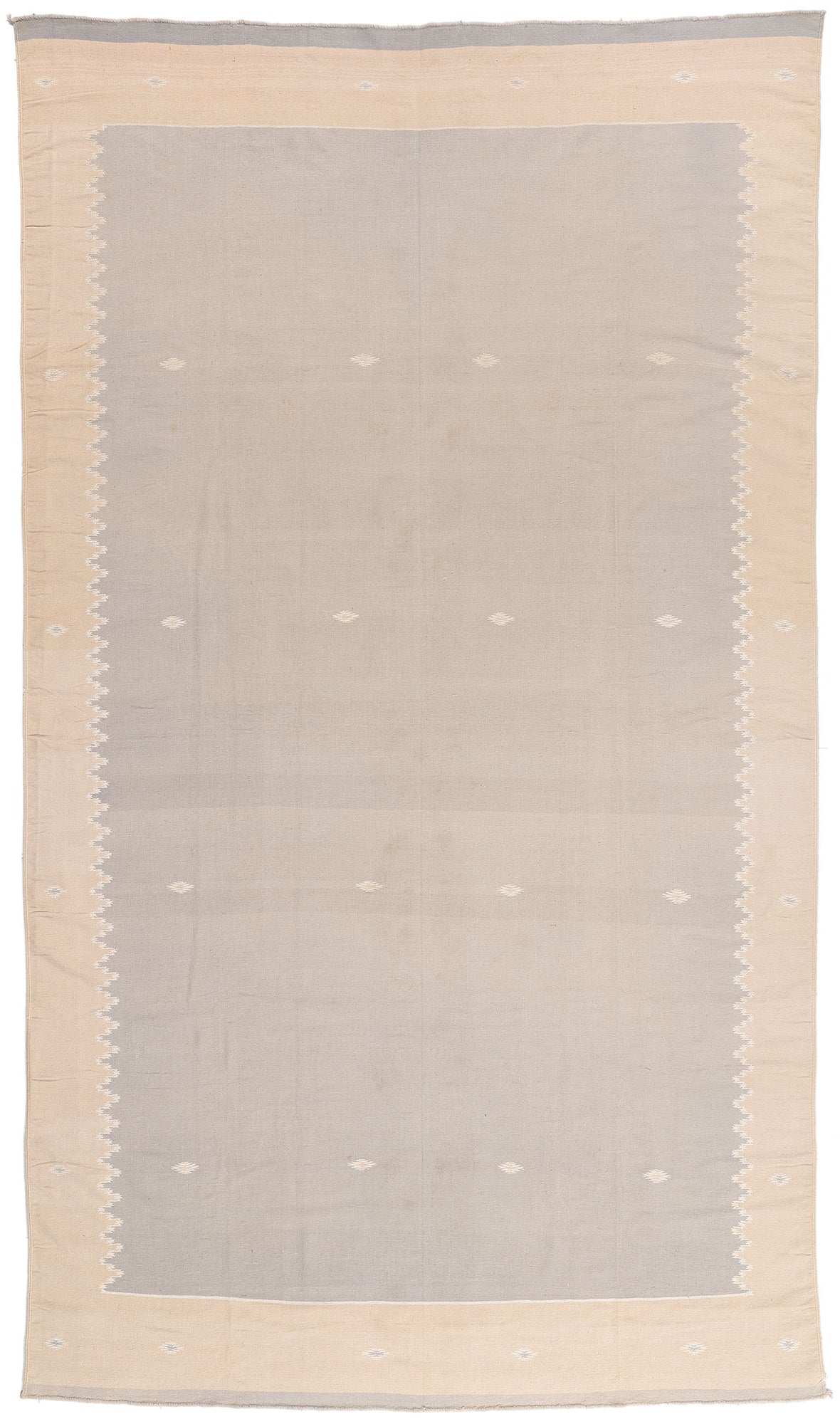 8 x 14 - Gray Vintage Dhurrie Rug - 79614