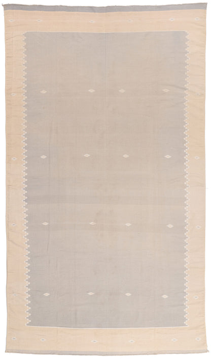 8 x 14 - Gray Vintage Dhurrie Rug - 79614