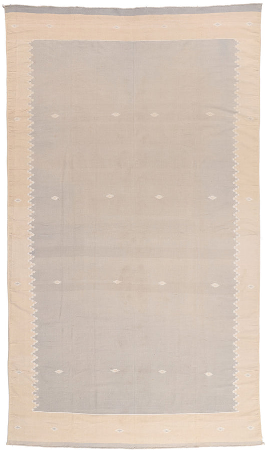 8 x 14 - Gray Vintage Dhurrie Rug - 79614