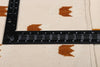 6 x 9 - Beige Vintage Dhurrie Rug - 79615