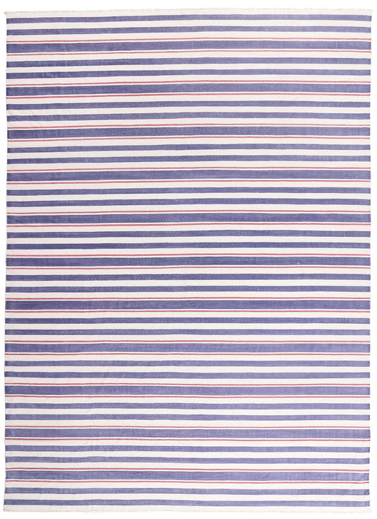 10 x 14 - Multicolor Vintage Dhurrie Rug - 79616