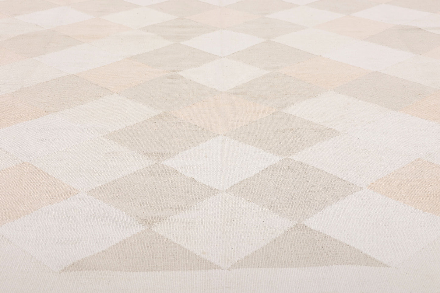 6 x 9 - Beige Vintage Dhurrie Rug - 79617