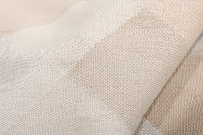 6 x 9 - Beige Vintage Dhurrie Rug - 79617