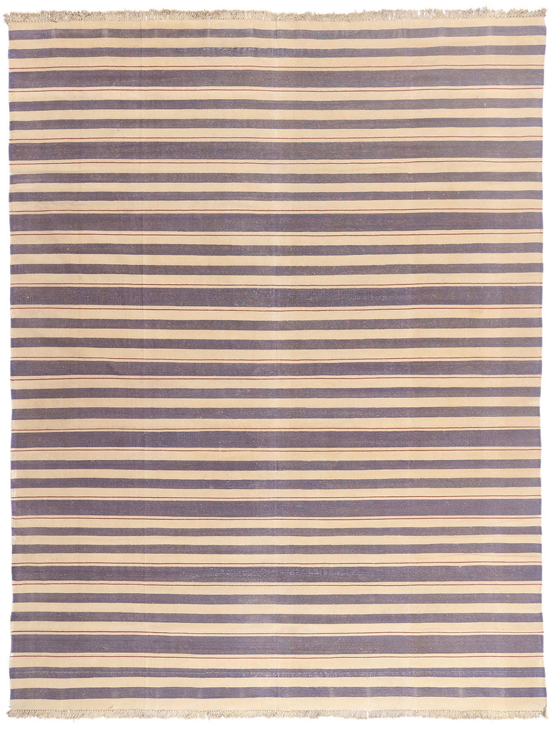 9 x 12 - Purple Vintage Dhurrie Rug - 79619