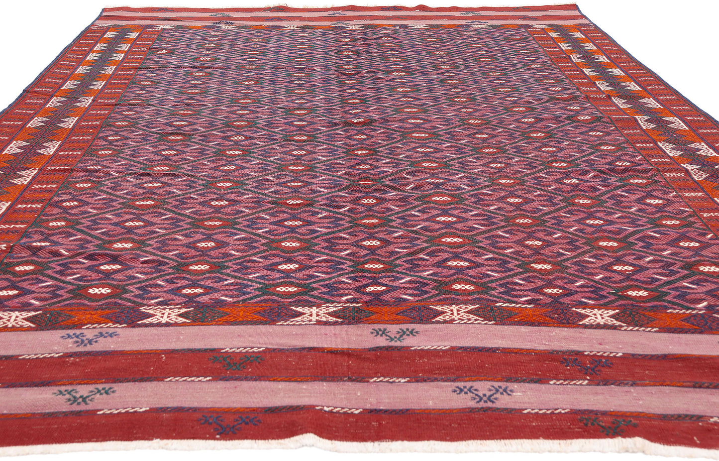 6 x 11 - Red Vintage Afghani Maimana Kilim Rug - 79625