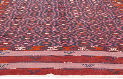 6 x 11 - Red Vintage Afghani Maimana Kilim Rug - 79625