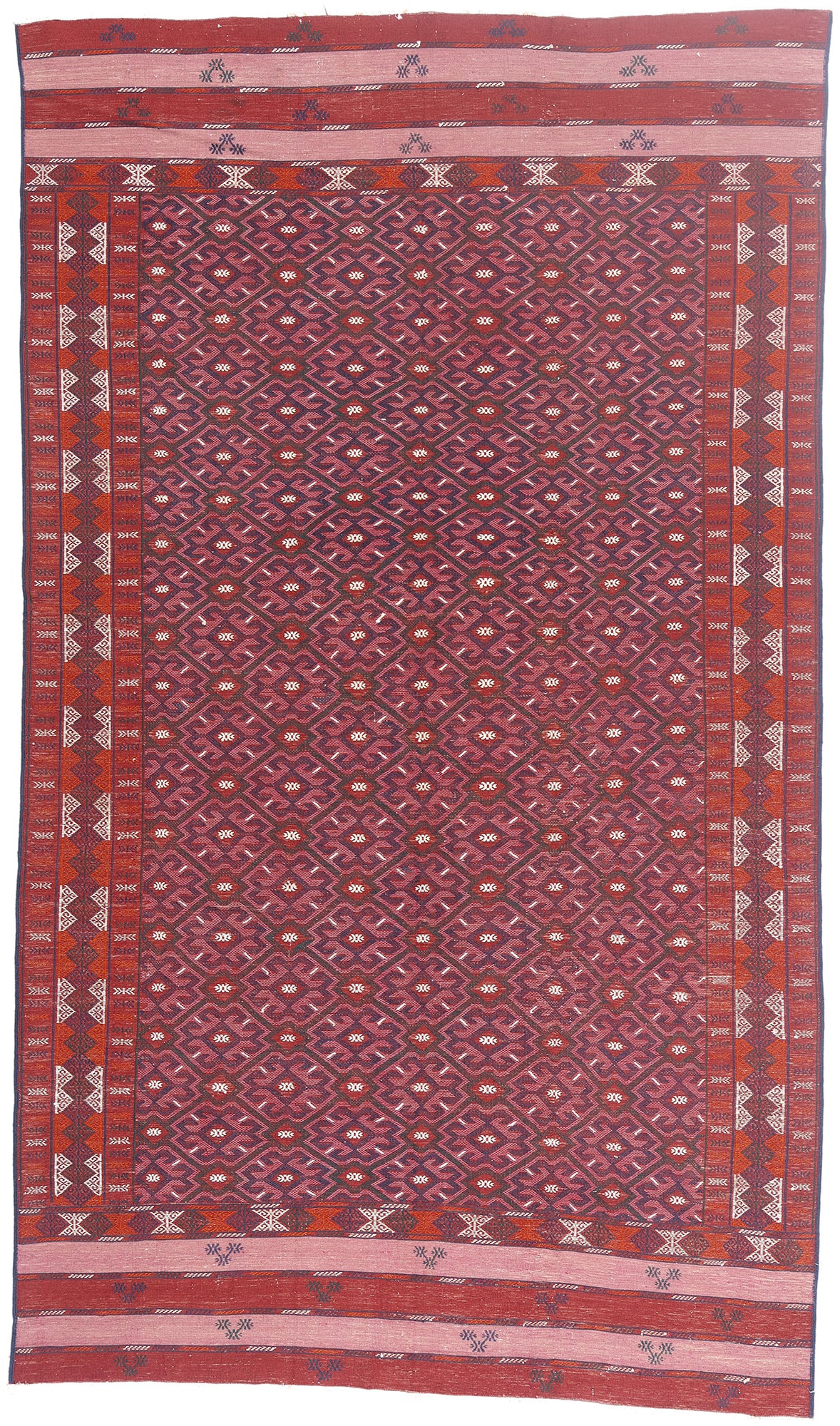 6 x 11 - Red Vintage Afghani Maimana Kilim Rug - 79625
