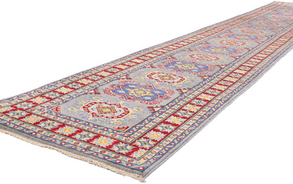 3 x 17 - Blue Vintage Pakistani Kazak Rug - 79631