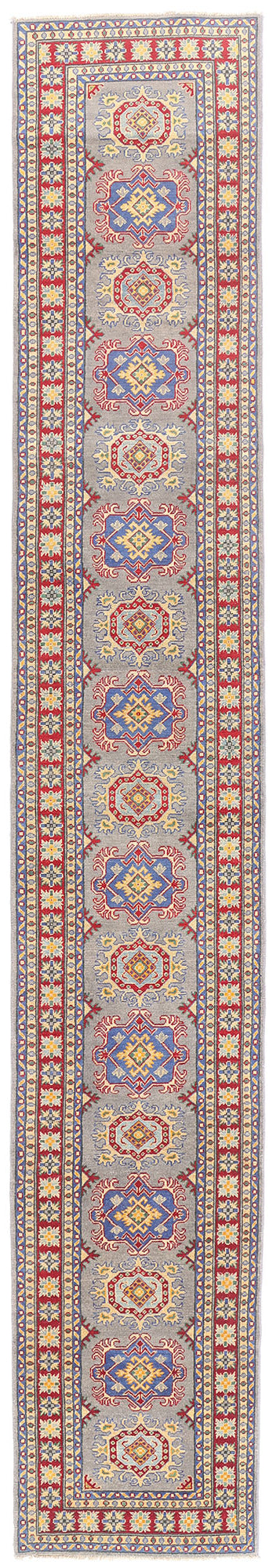 3 x 17 - Blue Vintage Pakistani Kazak Rug - 79631