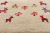 2 x 2 - Beige Vintage Persian Gabbeh Rug - 79632